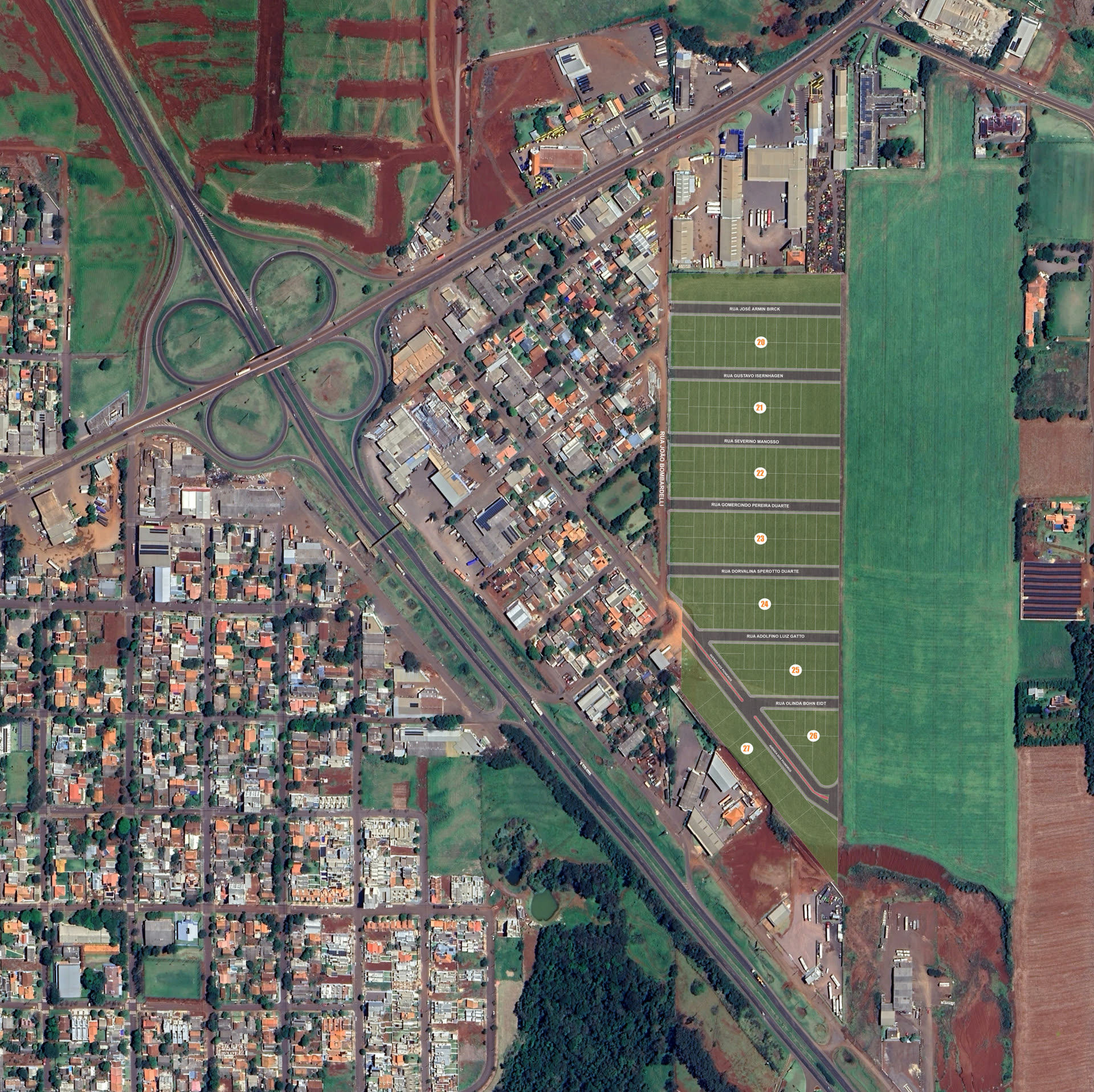 Planta de implantação Alto da Boa Vista